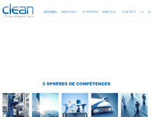 Tablet Screenshot of cleaninternational.com